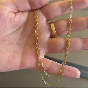 14k Solid Gold Chain 17”inch Necklace Yellow Gold 2.86 Grams